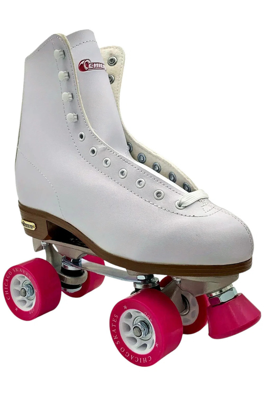 Chicago Women's Skates Premium Quad Rollerskates White - Medium